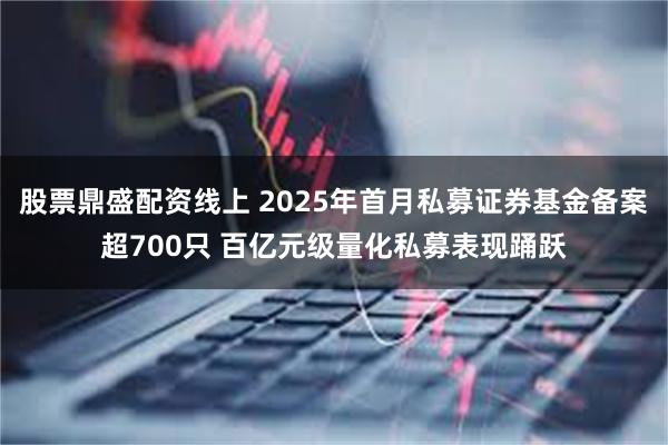 股票鼎盛配资线上 2025年首月私募证券基金备案超700只 百亿元级量化私募表现踊跃